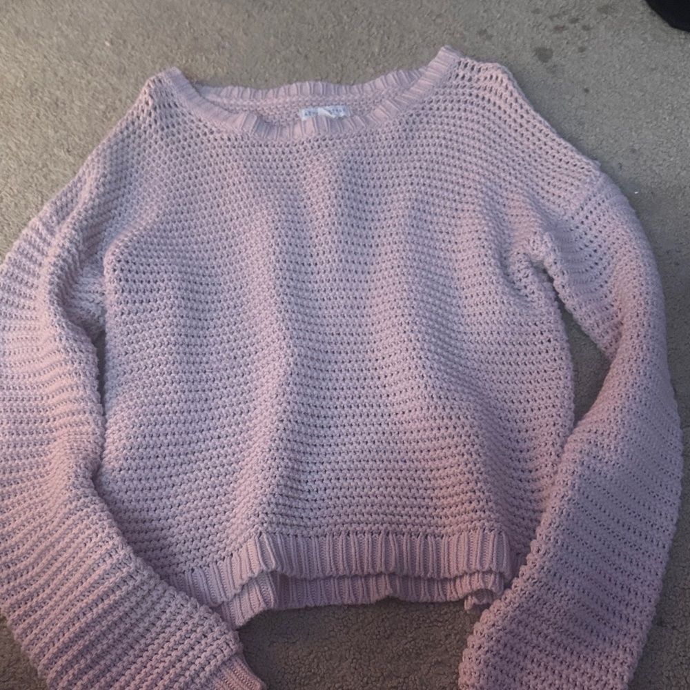 Aeropostale Light Pink Crew Neck Sweater